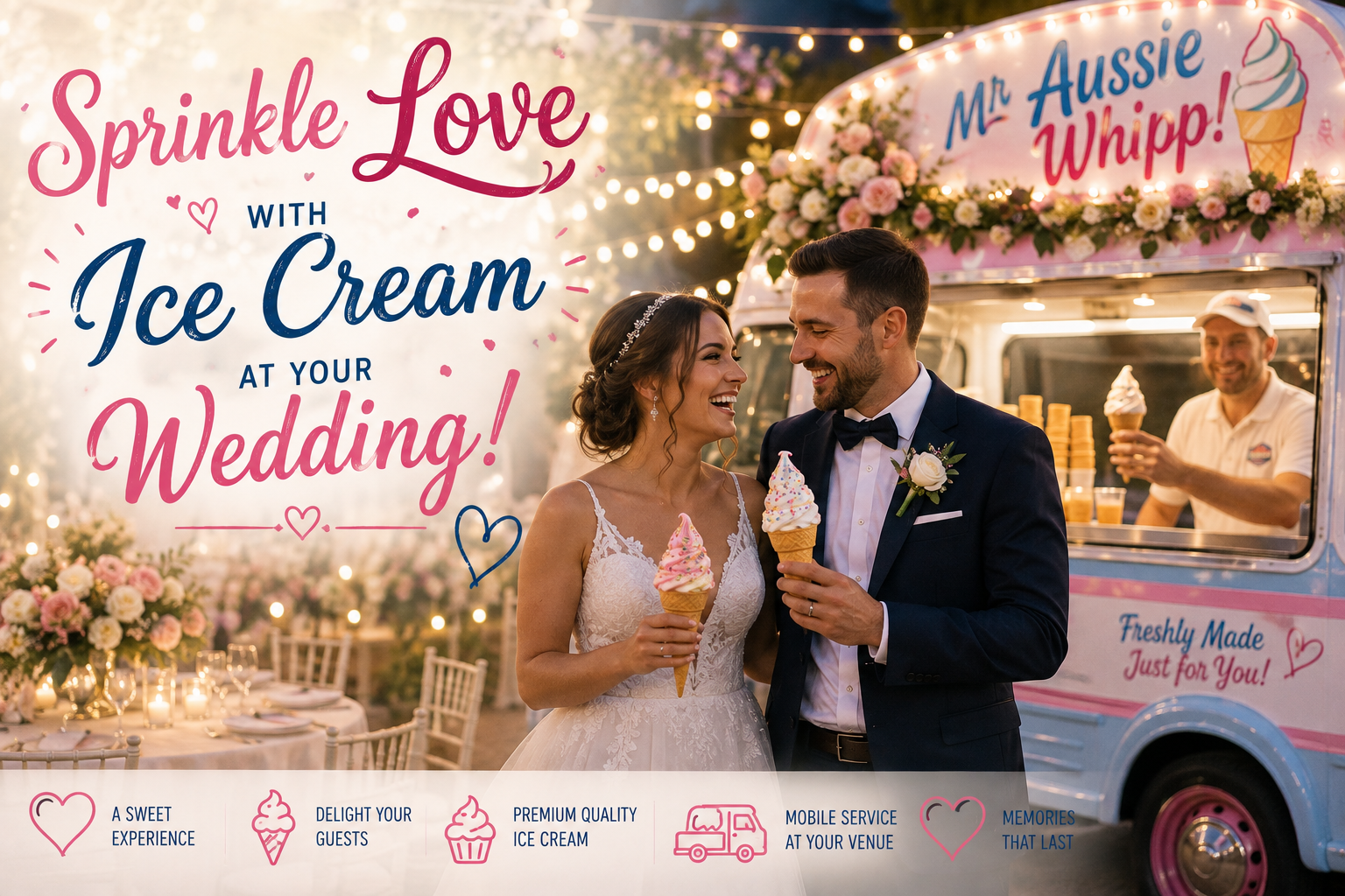 Sprinkle Love With Ice Cream At Your Wedding!  
